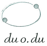 Zwei Linien, die sich begegnen – oder erinnern. Punkte kreisen in einer Umlaufbahn