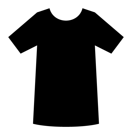 Schwarzes T-Shirt-Symbol – reduziert, still, als Zeichen für Sichtbarkeit und Abwesenheit.